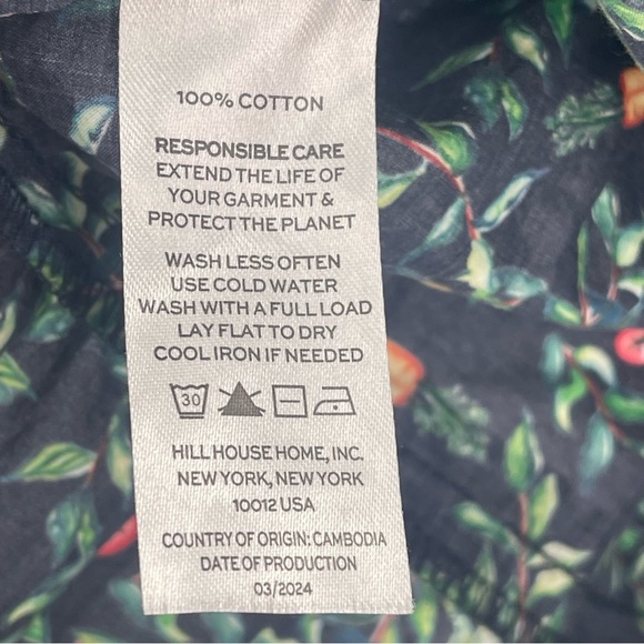 hill house tiny nap dress emerald space floral SZ 5-6 Y 5/6Y - Picture 6 of 6